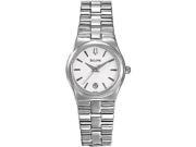 Bulova Women s 96M102 Silver Stainless Steel Quartz Watch with White Dial