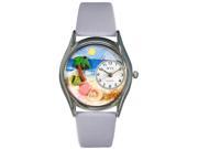 Whimsical Watches Unisex Seashells Silver Watch Watch S1210010