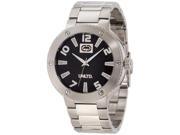 Marc Ecko Men s E12582G2 Silver Stainless Steel Quartz Watch with Black Dial