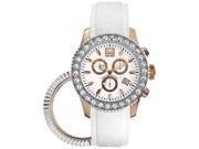 Marc Ecko Women s E18506G4 White Silicone Quartz Watch with White Dial