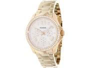 Fossil Cecile Multifunction Rose Dial Rose Gold tone Steel Ladies Watch AM4483
