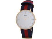 Daniel Wellington DW1008 Men s Classic Oxford Multicolor Cloth Quartz Watch with White Dial