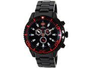 Swiss Precimax Men s Pulse Pro SP13102 Black Stainless Steel Swiss Chronograph Watch with Black Dial