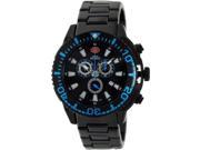 Swiss Precimax SP13103 Men s Pulse Pro Black Stainless Steel Swiss Chronograph Watch with Black Dial