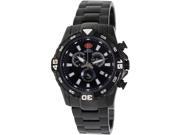 Swiss Precimax SP13107 Falcon Pro Men s Black Dial Stainless Steel Chronograph Watch
