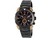 Swiss Precimax SP13124 Men s Recon Pro Black Stainless Steel Swiss Chronograph Watch with Black Dial