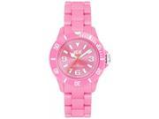Ice Watch Unisex CLASSIC SOLID CS.PK.U.P.10 Pink Plastic Quartz Watch with Pink Dial