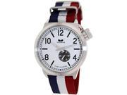 Vestal Men s Canteen CAN3N01 Multicolor Nylon Analog Quartz Watch with White Dial
