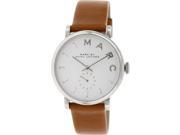 Marc By Marc Jacobs Women s Baker MBM1265 Brown Leather Swiss Quartz Watch with White Dial