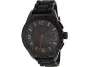 Adidas Men s Newburgh ADH2955 Black Silicone Quartz Watch with Black Dial