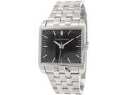 Armani Exchange Men s AX2213 Silver Stainless Steel Quartz Watch with Black Dial