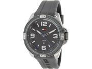 Tommy Hilfiger Men s 1791089 Grey Silicone Analog Quartz Watch with Grey Dial