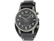 Emporio Armani Men s Classic AR1830 Black Leather Quartz Watch
