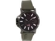Puma Men s PU103911002 Black Leather Quartz Watch