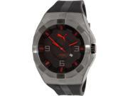 Puma Men s PU103921001 Grey Rubber Quartz Watch