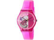 Swatch Women s Originals GP146 Pink Plastic Swiss Quartz Watch