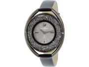 Swarovski Women s 5158517 Black Leather Swiss Quartz Watch
