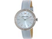 Swarovski Women s 5095646 Blue Leather Swiss Quartz Watch