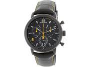 88 Rue Du Rhone Men s 87WA144503 Black Leather Swiss Quartz Watch