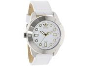 Adidas Men s ADH3055 White Leather Quartz Watch