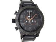 Nixon Men s 51 30 Chrono A0831530 Black Stainless Steel Quartz Watch