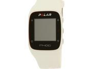 Polar Men s M400 90051346 White Silicone Quartz Watch