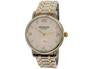 Mont Blanc Women s Star Classique 107915 Silver Gold Swiss Automatic Watch