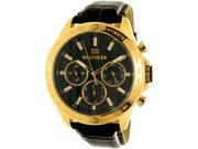 Tommy Hilfiger Men s Hudson 1791225 Rose Gold Leather Analog Quartz Watch