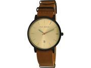 Ted Baker Men s 10026443 Brown Leather Quartz Watch
