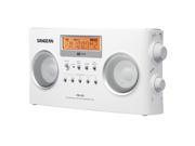 Sangean FM Stereo RDS RBDS AM Digital Tuning Portable Receiver White
