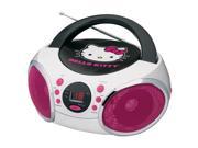 HELLO KITTY Portable Stereo CD Boombox with AM FM Radio Speaker