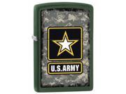 Zippo 28631 Classic Green Matte US ARMY Heroes Military Windproof Pocket Lighter