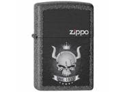 Zippo 28660 Classic Iron Stone Matte Skull Crown Windproof Pocket Lighter