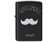 Zippo 28663 Classic Black Matte Gentlemen s Style Windproof Pocket Lighter