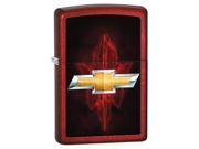 Zippo 28636 Chevy Bowtie Candy Apple Red Windproof Pocket Lighter