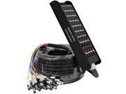 Seismic Audio 24 Channel XLR Snake Cable 75 Feet with XLR and TRS returns on the Box