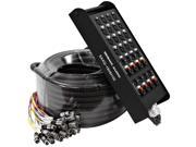 Seismic Audio 16 Channel XLR Snake Cable 100 Feet with XLR and TRS returns on the Box