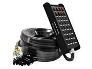 Seismic Audio 24 Channel XLR Snake Cable 100 Feet with 8 Channel TRS returns