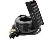 Seismic Audio SAJT 24x4x100 24 Channel 100 XLR Snake Cable with 4 Channel 1 4 Returns