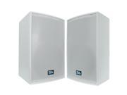 Seismic Audio Two 15 White Loud Speakers or Monitors PA Speaker Cabinets