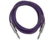 Seismic Audio SASTSX 10 10 Foot TS 1 4 Guitar Instrument or Patch Cable Purple