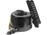 Seismic Audio SALS 24x8x200 24 Channel 200 Foot Snake Cable XLR TRS Returns 24x8x200 200 Foot Stage Snake Pro Audio
