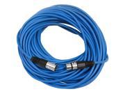 Seismic Audio Blue 100 XLR male to XLR female Microphone Cable