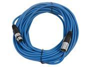 Seismic Audio Blue 50 XLR male to XLR female Microphone Cable