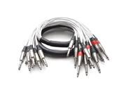 Seismic Audio 8 Channel 1 4 TRS to 16 TS Insert Snake Audio Cable 55