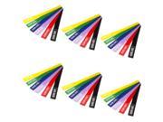 Seismic Audio SA V8LCR6 6Pack Six Pack of Colored Velcro Cable Ties 8 Inches Packs of 6