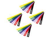 Seismic Audio SA V8LCR6 4Pack Four Pack of Colored Velcro Cable Ties 8 Inches Packs of 6