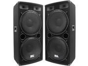 Seismic Audio Two Dual 15 PA DJ Speaker Cabinets