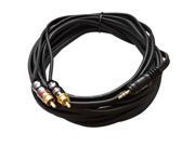 Seismic Audio SA iEMRCAM25 1 8 3.5mm Male to Dual Male RCA Patch Cable 25 Feet