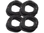 Seismic Audio RW100 Four Pack 100 Raw Wire HOME PA DJ SPEAKER CABLE